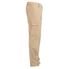 Vue Pantalon en coton et élasthanne - Thc tallinn de couleur marron| Krokrodeal