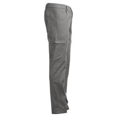 Vue Pantalon en coton et élasthanne - Thc tallinn de couleur gris| Krokrodeal