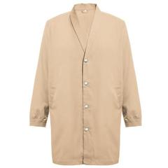 Vue Blouse de travail en coton et polyester - Thc minsk de couleur marron| Krokrodeal