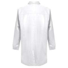 Vue THC MINSK WH. Blouse de travail en coton et polyester. Couleur blanche de couleur blanc| Krokrodeal