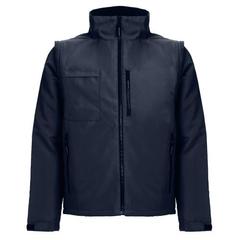 Vue Veste polyester matelassée (unisexe) - Thc astana de couleur bleu| Krokrodeal