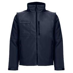 Vue Veste polyester matelassée (unisexe) - Thc astana de couleur bleu| Krokrodeal