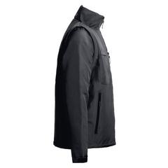 Vue Veste polyester matelassée (unisexe) - Thc astana de couleur noir| Krokrodeal