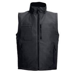 Vue Veste polyester matelassée (unisexe) - Thc astana de couleur noir| Krokrodeal