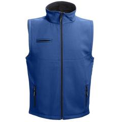 Vue Gilet softshell unisexe - Thc baku de couleur bleu| Krokrodeal