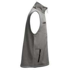 Vue Gilet softshell unisexe - Thc baku de couleur gris| Krokrodeal