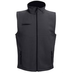 Vue Gilet softshell unisexe - Thc baku de couleur noir| Krokrodeal
