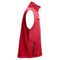 Vue Gilet softshell unisexe - Thc baku de couleur rouge| Krokrodeal