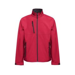 Vue Veste softshell (unisexe) en polyester et élasthanne - Thc eanes de couleur rouge| Krokrodeal