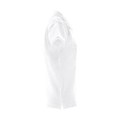 Vue Polo à manches courtes pour femmes en coton cardé - Thc monaco women wh de couleur blanc| Krokrodeal