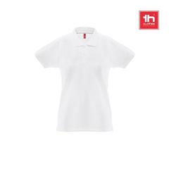 Vue générale Polo à manches courtes pour femmes en coton cardé - Thc monaco women wh | Krokrodeal