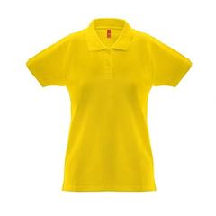 Vue Polo pour femme - Thc monaco women de couleur jaune| Krokrodeal