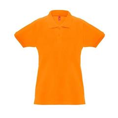 Vue Polo pour femme - Thc monaco women de couleur orange| Krokrodeal
