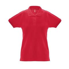 Vue Polo pour femme - Thc monaco women de couleur rouge| Krokrodeal