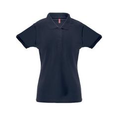 Vue Polo pour femme - Thc berlin women de couleur bleu| Krokrodeal