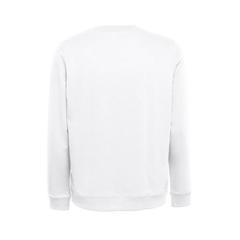 Vue THC COLOMBO WH. Sweat-shirt (unisexe) en éponge italienne sans carte. Couleur blanche de couleur blanc| Krokrodeal