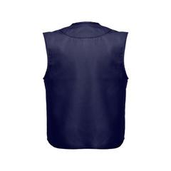 Vue Gilet (200 g/m²) en polyester et coton - Thc pixel de couleur bleu| Krokrodeal