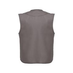 Vue Gilet (200 g/m²) en polyester et coton - Thc pixel de couleur gris| Krokrodeal