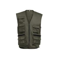 Vue Gilet avec plusieurs poches - Thc pixel 3xl de couleur vert| Krokrodeal