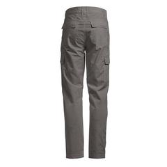 Vue Pantalon de travail en polyester et coton - Thc cargo de couleur gris| Krokrodeal