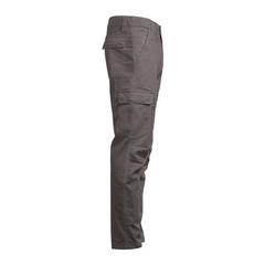 Vue Pantalon de travail en polyester et coton - Thc cargo de couleur gris| Krokrodeal
