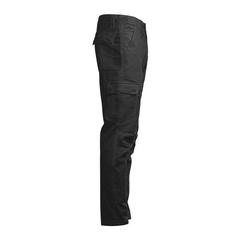 Vue Pantalon de travail en polyester et coton - Thc cargo de couleur noir| Krokrodeal