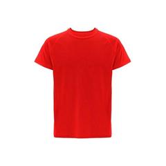 Vue T-shirt technique à manches courtes en polyester - Thc move de couleur rouge| Krokrodeal