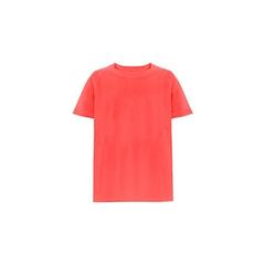 Vue T-shirt technique à manches courtes en polyester pour enfants - Thc move kids de couleur orange| Krokrodeal