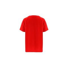 Vue T-shirt technique à manches courtes en polyester pour enfants - Thc move kids de couleur rouge| Krokrodeal