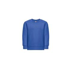 Vue Sweat-shirt pour enfants en coton et polyester recyclés - Thc delta kids de couleur bleu| Krokrodeal