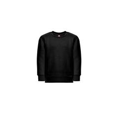 Vue Sweat-shirt pour enfants en coton et polyester recyclés - Thc delta kids de couleur noir| Krokrodeal