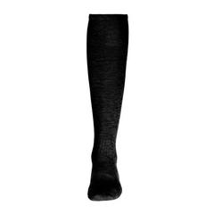 Vue Chaussette de sport mi-mollet - Thc run de couleur noir| Krokrodeal