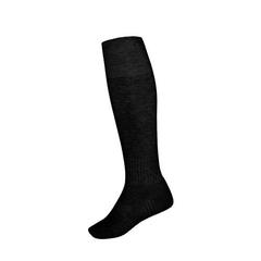 Vue Chaussette de sport mi-mollet pour enfants - Thc run kids de couleur noir| Krokrodeal