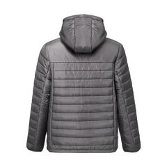 Vue Veste à capuche pour homme - Thc shield de couleur gris| Krokrodeal