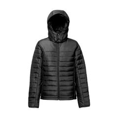 Vue Veste à capuche pour femme - Thc shield women de couleur noir| Krokrodeal