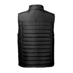 Vue Gilet rembourré sans manche (unisexe) - Thc cloud de couleur noir| Krokrodeal