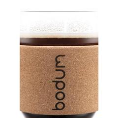 Vue Tasses en verre 350ml - Pavina 350 de couleur beige| Krokrodeal
