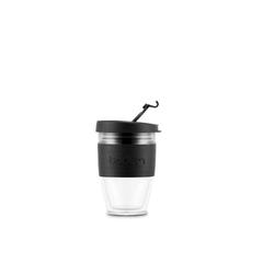Vue Mug de voyage 250ml - Joycup double 250 de couleur noir| Krokrodeal