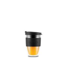 Vue Mug de voyage 250ml - Joycup double 250 de couleur noir| Krokrodeal
