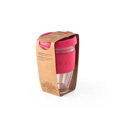 Vue Mug de voyage 250ml - Joycup double 250 de couleur rose| Krokrodeal