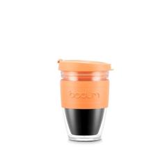 Vue Mug de voyage 250ml - Joycup 250 de couleur orange| Krokrodeal