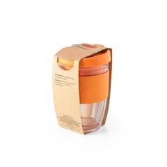 Vue Mug de voyage 250ml - Joycup 250 de couleur orange| Krokrodeal