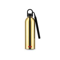 Vue Bouteille d'eau double paroi 500ml - Melior steel de couleur jaune| Krokrodeal