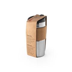 Vue Mug de voyage 350ml - Travel mug cork de couleur beige| Krokrodeal