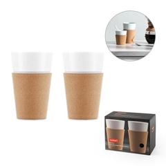 Vue générale Ensemble de 2 mugs 600 ml - Bistro 600 | Krokrodeal