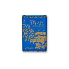 Vue Savons à base de savon végétal et enrichis à l'huile d'olive (75 g) - Símbolos lusitanos de couleur bleu| Krokrodeal
