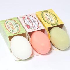 Vue générale Savons en forme de galets (150g) - Flores | Krokrodeal