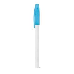 Vue Stylo en PP avec corps vide - Jade de couleur bleu| Krokrodeal