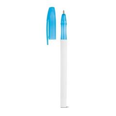 Vue Stylo en PP avec corps vide - Jade de couleur bleu| Krokrodeal