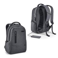 Vue générale Sac à dos imperméable pour ordinateur portable 17'' en nylon 2 tons - Spacio | Krokrodeal